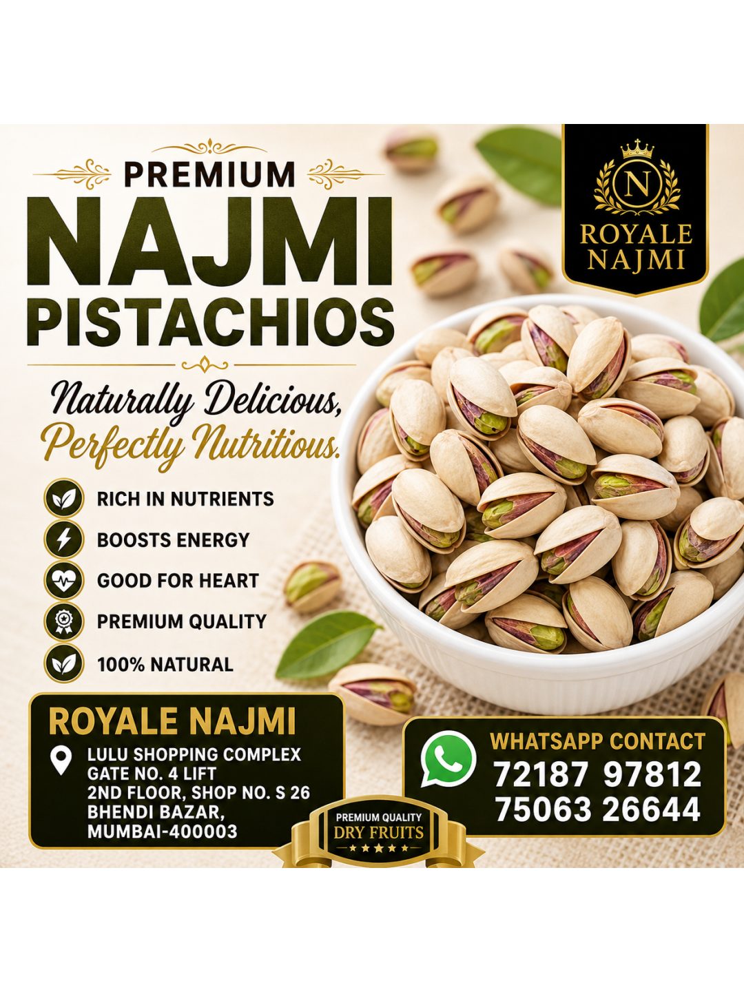Premium Najmi Pistachios
