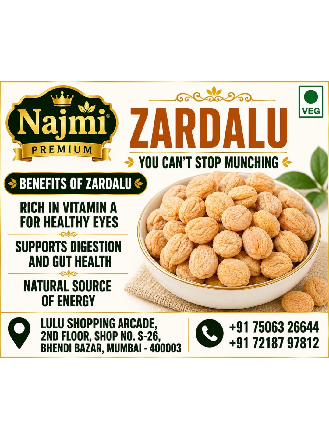 Najmi Premium Zardalu / Apricot