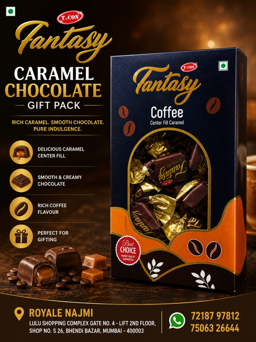 T-Con Fantasy Caramel Chocolate Pack