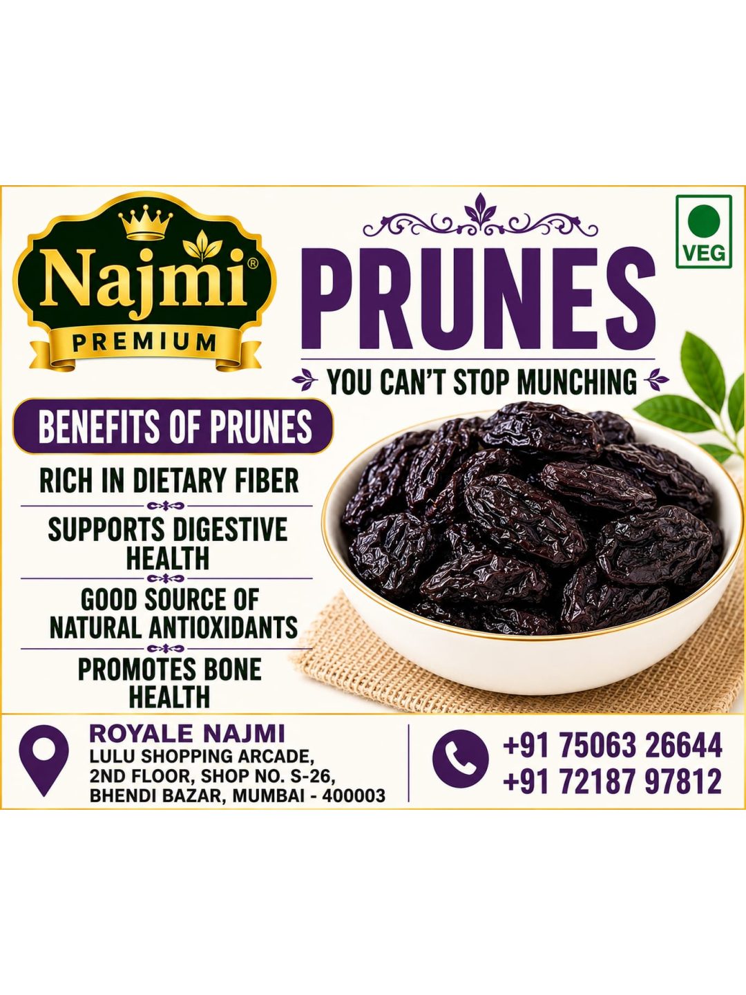PREMIUM NAJMI PRUNES