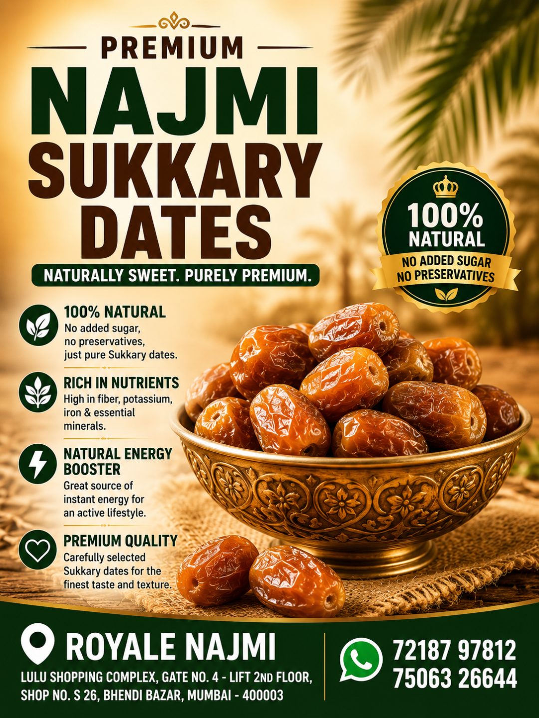 PREMIUM NAJMI SUKKARY DATES